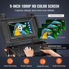 image:imageVEVOR Sewer Camera 165 ft50m SelfLeveling Drain Camera with 512Hz Transmitter Distance Counter 9 Screen 1080P HD Snake Plumbing Cameras with Lights12 LED amp 32GB Card for Duct Pipe230ft with 9 1080P HD Screen