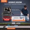 image:imageVEVOR Sewer Camera 165 ft50m SelfLeveling Drain Camera with 512Hz Transmitter Distance Counter 9 Screen 1080P HD Snake Plumbing Cameras with Lights12 LED amp 32GB Card for Duct Pipe98ft with 9 1080P HD Screen