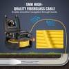 image:imageVEVOR Sewer Camera 165 ft50m SelfLeveling Drain Camera with 512Hz Transmitter Distance Counter 9 Screen 1080P HD Snake Plumbing Cameras with Lights12 LED amp 32GB Card for Duct Pipe230ft with 9 1080P HD Screen