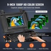 image:imageVEVOR Sewer Camera 165 ft50m SelfLeveling Drain Camera with 512Hz Transmitter Distance Counter 9 Screen 1080P HD Snake Plumbing Cameras with Lights12 LED amp 32GB Card for Duct Pipe165ft with 9 1080P HD Screen