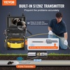 image:imageVEVOR Sewer Camera 165 ft50m SelfLeveling Drain Camera with 512Hz Transmitter Distance Counter 9 Screen 1080P HD Snake Plumbing Cameras with Lights12 LED amp 32GB Card for Duct Pipe230ft with 9 1080P HD Screen