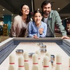 image:imageVEVOR Shuffleboard Table 115 ft Shuffleboard for Family Game Rooms 2 in 1 Shuffleboard and Bowling Combo Game Set with ScratchResistant Playfield Legs 8 Pucks Bowling Set Wax and Table Brush12ft