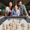 image:imageVEVOR Shuffleboard Table 115 ft Shuffleboard for Family Game Rooms 2 in 1 Shuffleboard and Bowling Combo Game Set with ScratchResistant Playfield Legs 8 Pucks Bowling Set Wax and Table Brush9ft