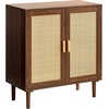 image:imageVEVOR Sideboard Cabinet Buffet Cabinet with 2 Magnetic Doors and Adjustable Shelves Sideboard Buffet for Hallway Entryway Living Room or Kitchen NaturalBrown