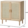 image:imageVEVOR Sideboard Cabinet Buffet Cabinet with 2 Magnetic Doors and Adjustable Shelves Sideboard Buffet for Hallway Entryway Living Room or Kitchen NaturalNatural
