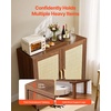 image:imageVEVOR Sideboard Cabinet Buffet Cabinet with 2 Magnetic Doors and Adjustable Shelves Sideboard Buffet for Hallway Entryway Living Room or Kitchen NaturalBrown