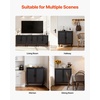 image:imageVEVOR Sideboard Cabinet Buffet Cabinet with 2 Magnetic Doors and Adjustable Shelves Sideboard Buffet for Hallway Entryway Living Room or Kitchen NaturalPure Black