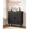 image:imageVEVOR Sideboard Cabinet Buffet Cabinet with 2 Magnetic Doors and Adjustable Shelves Sideboard Buffet for Hallway Entryway Living Room or Kitchen NaturalPure Black