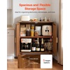 image:imageVEVOR Sideboard Cabinet Buffet Cabinet with 2 Magnetic Doors and Adjustable Shelves Sideboard Buffet for Hallway Entryway Living Room or Kitchen NaturalBrown