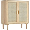 image:imageVEVOR Sideboard Cabinet Buffet Cabinet with 2 Magnetic Doors and Adjustable Shelves Sideboard Buffet for Hallway Entryway Living Room or Kitchen NaturalNatural