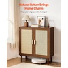 image:imageVEVOR Sideboard Cabinet Buffet Cabinet with 2 Magnetic Doors and Adjustable Shelves Sideboard Buffet for Hallway Entryway Living Room or Kitchen NaturalBrown