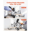 image:imageVEVOR Sliding Compound Miter Saw 10Inch Blade 15 Amp Motor 60Tooth Corded Double Bevel Sliding Miter Saw LED Precision Alignment Angle Adjustable for Wood Composite Decking LaminatesDouble Bevel10