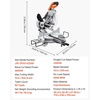 image:imageVEVOR Sliding Compound Miter Saw 10Inch Blade 15 Amp Motor 60Tooth Corded Double Bevel Sliding Miter Saw LED Precision Alignment Angle Adjustable for Wood Composite Decking LaminatesDouble Bevel10