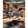 image:imageVEVOR Sliding Compound Miter Saw 10Inch Blade 15 Amp Motor 60Tooth Corded Double Bevel Sliding Miter Saw LED Precision Alignment Angle Adjustable for Wood Composite Decking Laminates2532 x 1622 x 13 in
