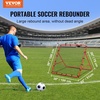 image:imageVEVOR Soccer Rebounder Net QuickSwitch Angle Soccer Goal Rebounder for Control Passing Practice HeavyDuty Iron Frame amp PE Net Easy Setup Ball Training Equipment for TeensampAdults 33x33FT