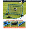 image:imageVEVOR Soccer Rebounder Net QuickSwitch Angle Soccer Goal Rebounder for Control Passing Practice HeavyDuty Iron Frame amp PE Net Easy Setup Ball Training Equipment for TeensampAdults6x4FT