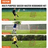image:imageVEVOR Soccer Rebounder Net QuickSwitch Angle Soccer Goal Rebounder for Control Passing Practice HeavyDuty Iron Frame amp PE Net Easy Setup Ball Training Equipment for TeensampAdults 33x33FT