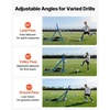 image:imageVEVOR Soccer Rebounder Net QuickSwitch Angle Soccer Goal Rebounder for Control Passing Practice HeavyDuty Iron Frame amp PE Net Easy Setup Ball Training Equipment for TeensampAdults37x37FT