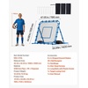 image:imageVEVOR Soccer Rebounder Net QuickSwitch Angle Soccer Goal Rebounder for Control Passing Practice HeavyDuty Iron Frame amp PE Net Easy Setup Ball Training Equipment for TeensampAdults37x37FT