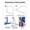 image:imageVEVOR Soccer Rebounder Net QuickSwitch Angle Soccer Goal Rebounder for Control Passing Practice HeavyDuty Iron Frame amp PE Net Easy Setup Ball Training Equipment for TeensampAdults37x37FT
