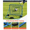 image:imageVEVOR Soccer Rebounder Net QuickSwitch Angle Soccer Goal Rebounder for Control Passing Practice HeavyDuty Iron Frame amp PE Net Easy Setup Ball Training Equipment for TeensampAdults5x4FT