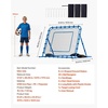 image:imageVEVOR Soccer Rebounder Net QuickSwitch Angle Soccer Goal Rebounder for Control Passing Practice HeavyDuty Iron Frame amp PE Net Easy Setup Ball Training Equipment for TeensampAdults5x4FT