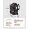 image:imageVEVOR Tool Backpack 56 Pockets Heavyduty Tools Storage Organizer Bags with Molded Base Electrician Jobsite Backpack for Construction Jobsite Electrician Industrial Repairman and HVAC TechsOxford Fabric