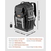 image:imageVEVOR Tool Backpack 56 Pockets Heavyduty Tools Storage Organizer Bags with Molded Base Electrician Jobsite Backpack for Construction Jobsite Electrician Industrial Repairman and HVAC Techs1680D Ballistic Weave