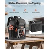 image:imageVEVOR Tool Backpack 56 Pockets Heavyduty Tools Storage Organizer Bags with Molded Base Electrician Jobsite Backpack for Construction Jobsite Electrician Industrial Repairman and HVAC Techs1680D Ballistic Weave