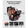 image:imageVEVOR Tool Backpack 56 Pockets Heavyduty Tools Storage Organizer Bags with Molded Base Electrician Jobsite Backpack for Construction Jobsite Electrician Industrial Repairman and HVAC Techs1680D Ballistic Weave