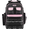 image:imageVEVOR Tool Backpack 56 Pockets Heavyduty Tools Storage Organizer Work Bags Backpack with Laptop Compartment amp Molded Base Electrician Jobsite Backpack for Electrician Repairman and HVAC TechsPink