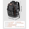 image:imageVEVOR Tool Backpack with Tools 65 Pockets Heavyduty Tools Storage Organizer Bags with Laptop Compartment amp Molded Base Electrician Jobsite Backpack for Electrician Repairman and HVAC Techs64 Pockets