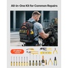image:imageVEVOR Tool Backpack with Tools 65 Pockets Heavyduty Tools Storage Organizer Bags with Laptop Compartment amp Molded Base Electrician Jobsite Backpack for Electrician Repairman and HVAC Techs65 Pockets