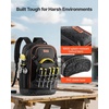 image:imageVEVOR Tool Backpack with Tools 65 Pockets Heavyduty Tools Storage Organizer Bags with Laptop Compartment amp Molded Base Electrician Jobsite Backpack for Electrician Repairman and HVAC Techs65 Pockets