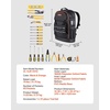 image:imageVEVOR Tool Backpack with Tools 65 Pockets Heavyduty Tools Storage Organizer Bags with Laptop Compartment amp Molded Base Electrician Jobsite Backpack for Electrician Repairman and HVAC Techs65 Pockets