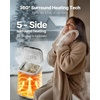 image:imageVEVOR Towel Warmer Bucket 20L Large Towel Warmer for Bathroom Auto Shut Off Towel Heater Fits up to Two 40x70 Oversized Towels Bathrobes Blankets 4Level Timer Towel Warmer Ideal for Spa GrayWhite