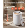 image:imageVEVOR Towel Warmer Bucket 20L Large Towel Warmer for Bathroom Auto Shut Off Towel Heater Fits up to Two 40x70 Oversized Towels Bathrobes Blankets 4Level Timer Towel Warmer Ideal for Spa GrayWhite