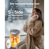 image:imageVEVOR Towel Warmer Bucket 20L Large Towel Warmer for Bathroom Auto Shut Off Towel Heater Fits up to Two 40x70 Oversized Towels Bathrobes Blankets 4Level Timer Towel Warmer Ideal for Spa GrayWhite