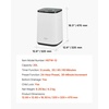 image:imageVEVOR Towel Warmer Bucket 20L Large Towel Warmer for Bathroom Auto Shut Off Towel Heater Fits up to Two 40x70 Oversized Towels Bathrobes Blankets 4Level Timer Towel Warmer Ideal for Spa GrayWhite