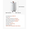 image:imageVEVOR Towel Warmer Bucket 20L Large Towel Warmer for Bathroom Auto Shut Off Towel Heater Fits up to Two 40x70 Oversized Towels Bathrobes Blankets 4Level Timer Towel Warmer Ideal for Spa GrayWhite