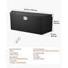 image:imageVEVOR Trailer Tongue Box Heavy Duty Trailer Tongue Tool Box Storage Organizer with Lock amp Keys Utility Tool Chest for Pickup Truck Bed RV SUV OffRoad Vehicle Steel 36 x 12 x 1249 Black