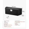 image:imageVEVOR Trailer Tongue Box Heavy Duty Trailer Tongue Tool Box Storage Organizer with Lock amp Keys Utility Tool Chest for Pickup Truck Bed RV SUV OffRoad Vehicle Steel 36 x 12 x 1236 x 123 x 12 in