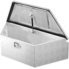 image:imageVEVOR Trailer Tongue Box Heavy Duty Trailer Tongue Tool Box Storage Organizer with Lock amp Keys Utility Tool Chest for Pickup Truck Bed RV SUV OffRoad Vehicle Steel 36 x 12 x 1239 Silver