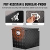 image:imageVEVOR Trailer Tongue Box Heavy Duty Trailer Tongue Tool Box Storage Organizer with Lock amp Keys Utility Tool Chest for Pickup Truck Bed RV SUV OffRoad Vehicle Steel 36 x 12 x 1229 Black