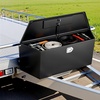image:imageVEVOR Trailer Tongue Box Heavy Duty Trailer Tongue Tool Box Storage Organizer with Lock amp Keys Utility Tool Chest for Pickup Truck Bed RV SUV OffRoad Vehicle Steel 36 x 12 x 1249 Black