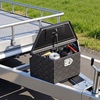 image:imageVEVOR Trailer Tongue Box Heavy Duty Trailer Tongue Tool Box Storage Organizer with Lock amp Keys Utility Tool Chest for Pickup Truck Bed RV SUV OffRoad Vehicle Steel 36 x 12 x 1226 Silver
