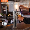 image:imageVEVOR Triple Taps Draft Beer Tower Dispenser Stainless Steel Keg Beer Tower Kegerator Tower Kit with PreAssembled Tubing and SelfClosing Faucet Shanks for Party Bar Pub RestaurantTriple Faucets