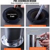 image:imageVEVOR Triple Taps Draft Beer Tower Dispenser Stainless Steel Keg Beer Tower Kegerator Tower Kit with PreAssembled Tubing and SelfClosing Faucet Shanks for Party Bar Pub RestaurantDual Faucets