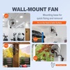 image:imageVEVOR Wall Mount Fan 18 Inch IP44 Waterproof 3 Speed Metal Fan with Triangle Bracket Set for Commercial Warehouse Greenhouse Workshop Covered Patio Factory and Basement18 Inch