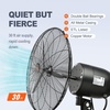 image:imageVEVOR Wall Mount Fan 18 Inch IP44 Waterproof 3 Speed Metal Fan with Triangle Bracket Set for Commercial Warehouse Greenhouse Workshop Covered Patio Factory and Basement24 Inch